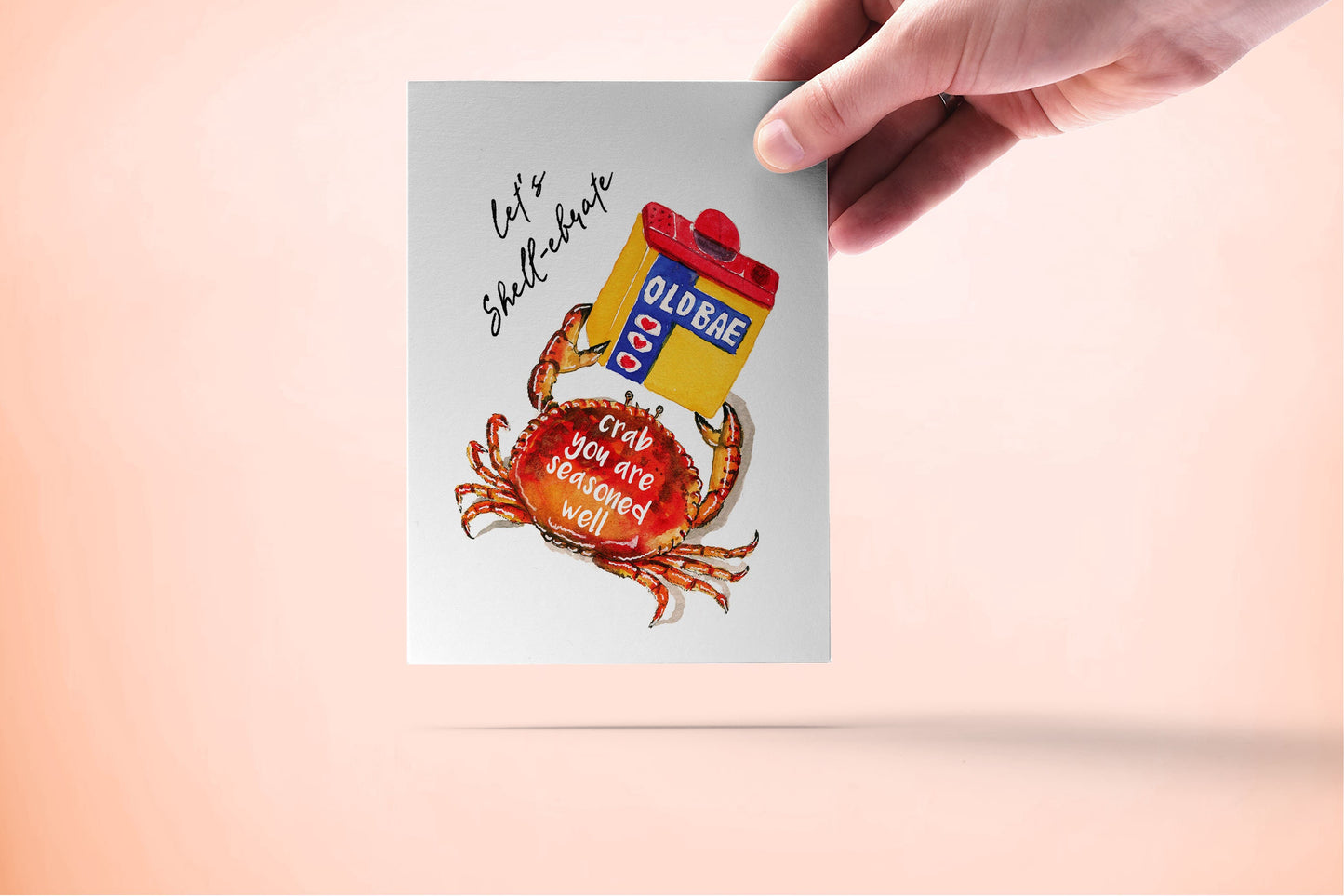 Boiling Crab Birthday Card For Friends - Seafood Crab Cards For Boyfriend - Liyana Studio Greeting Cards Handmade