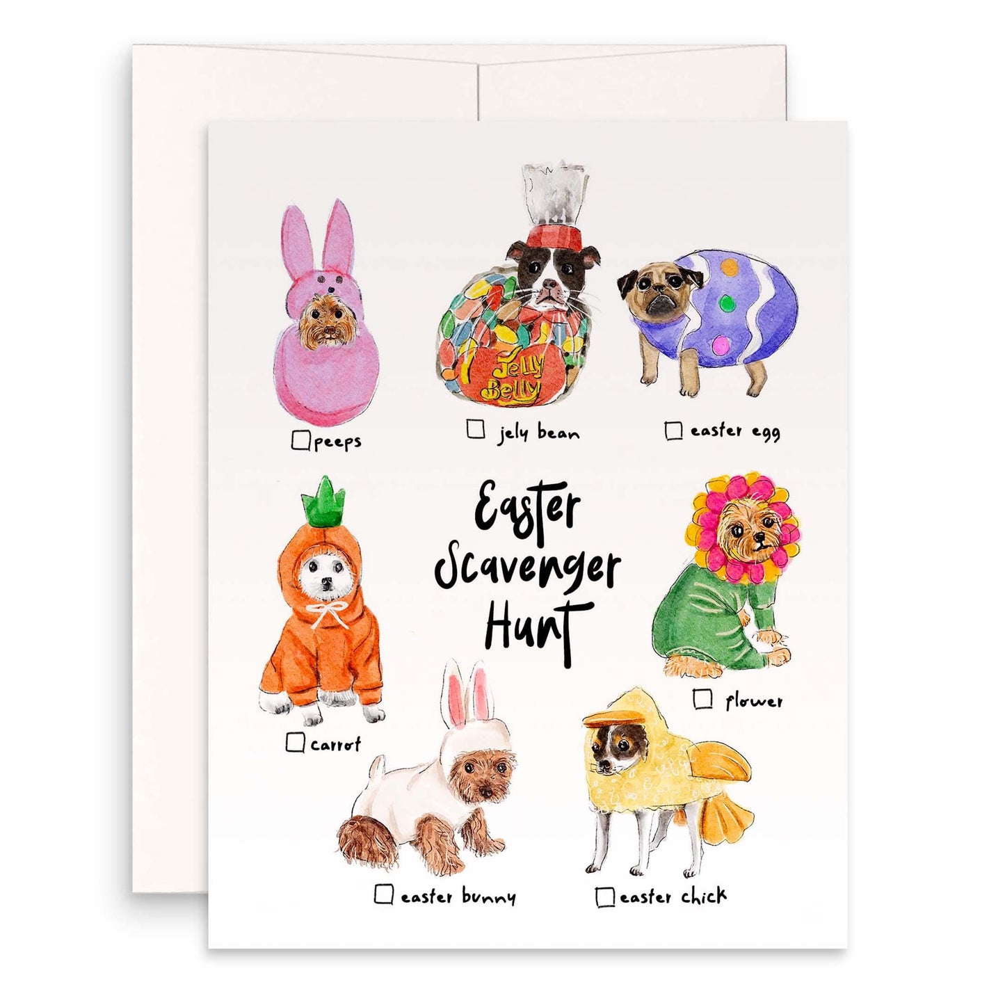 Dog Easter Scavenger Hunt For Kids - Egg Chick Bunny Easter Cards For Granddaughter - Easter Game Gifts