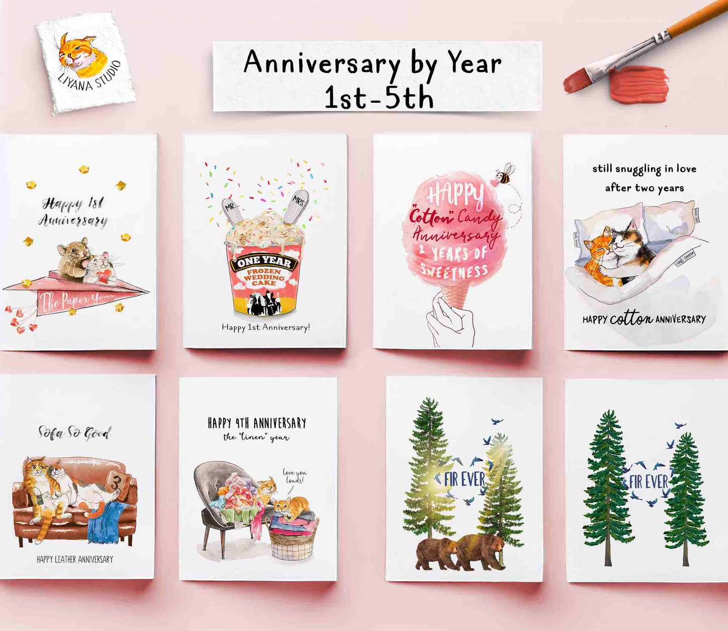 Kangaroo Pump Iron 6th Anniversary Card For Husband Wife - Six Years Strong - Iron Anniversary Gift - Funny Anniversary Card For Boyfriend
