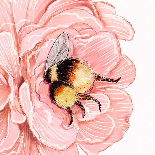 Mom Bee Floral Mother's Day Card