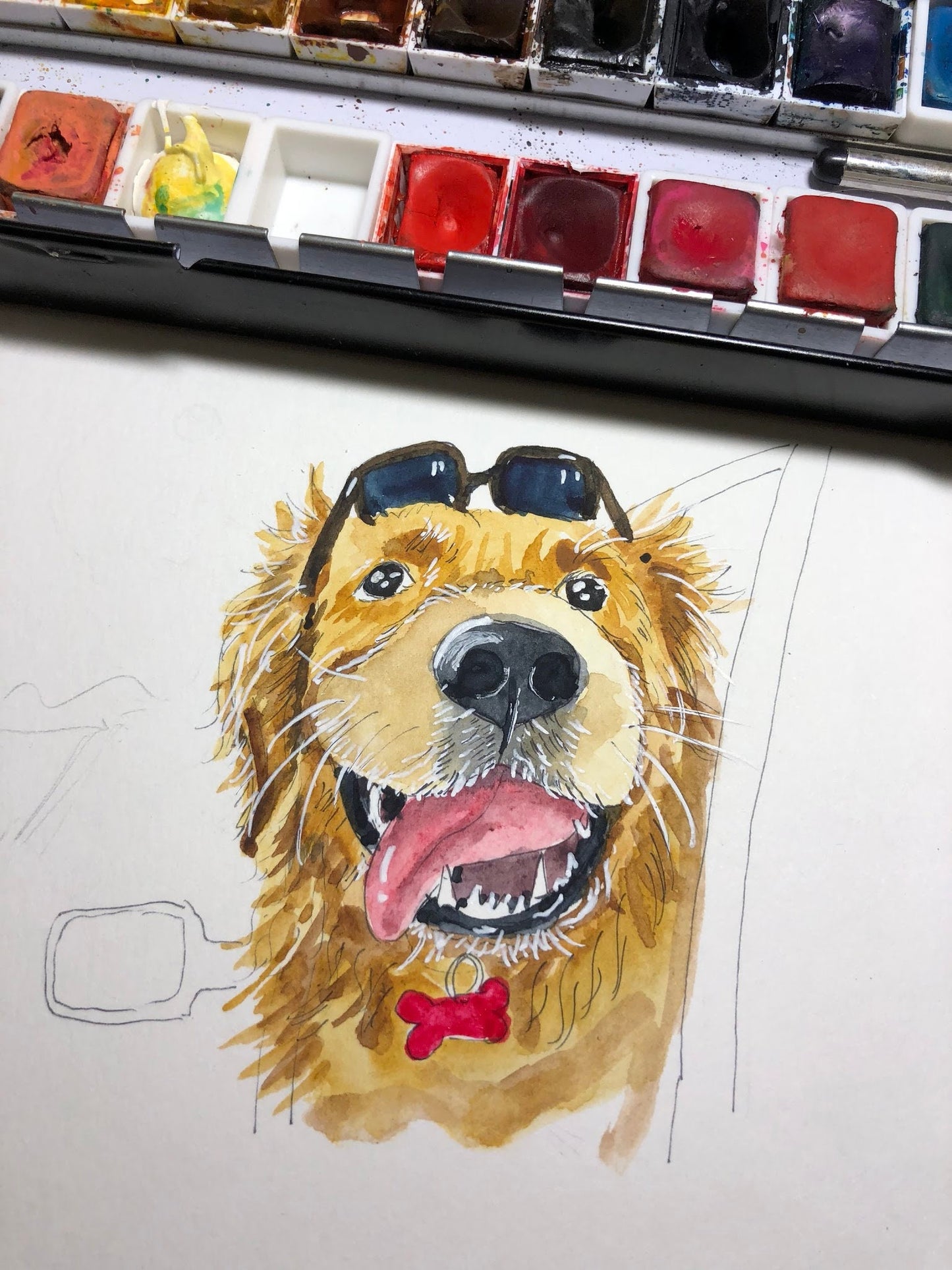 Golden Retriever Retirement Cards For Men - Road Trip Adventure Begins Congratulations Card For Coworker