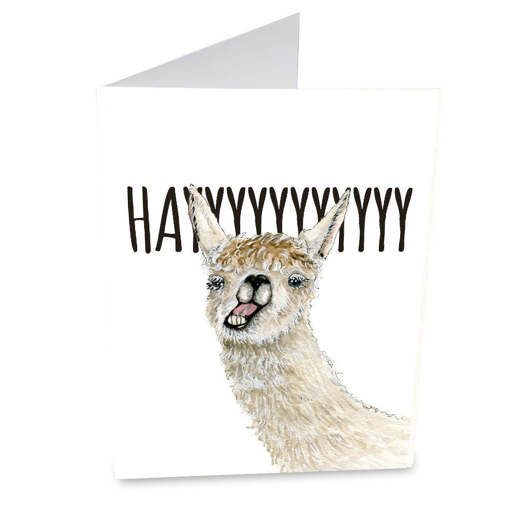 Funny Llama Card For Best Friend BFF Thinking Of You Card