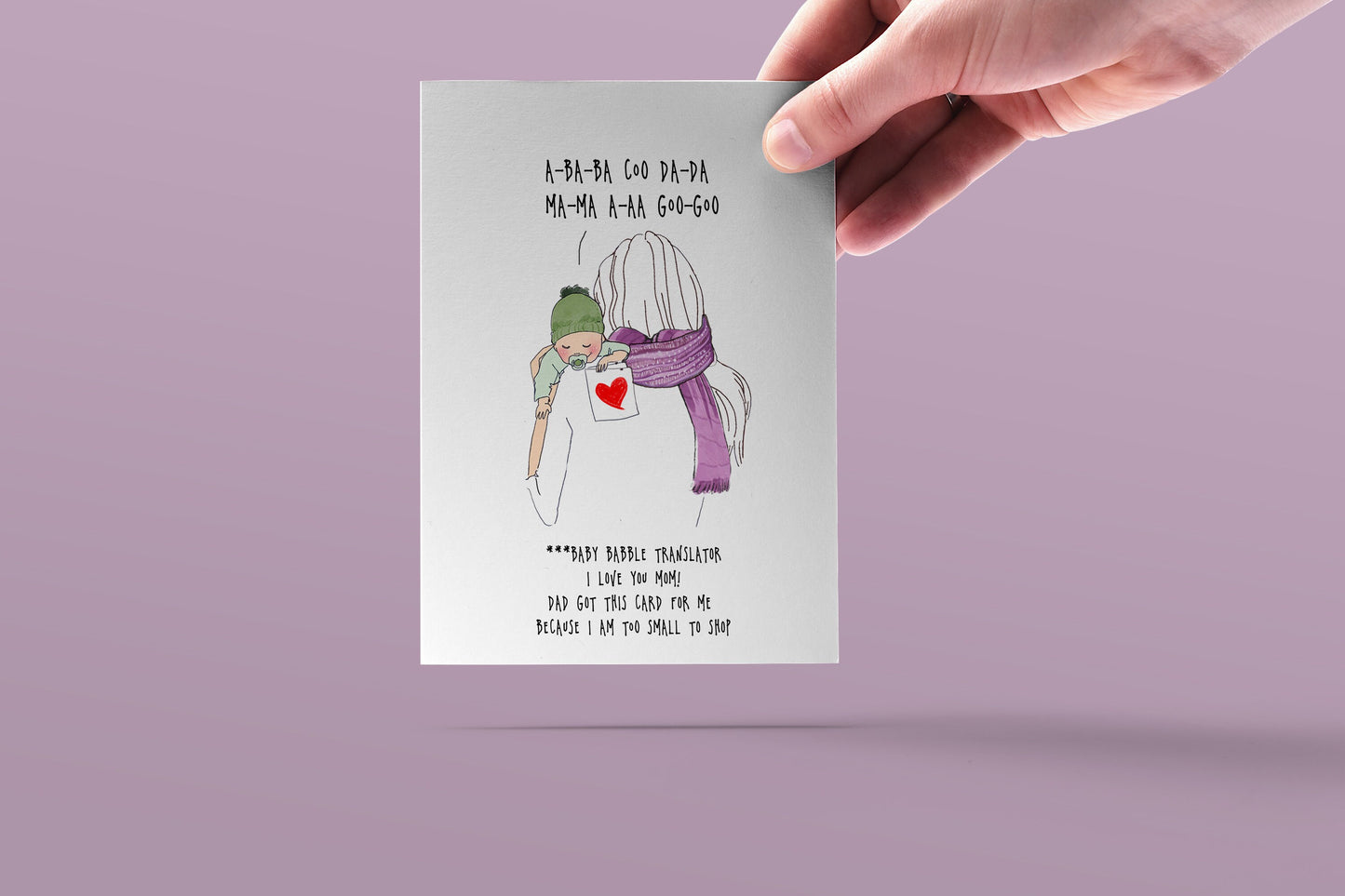 New Baby Talk Card For New Dad, Funny Baby Dad Card For Him, Funny First Father's Day Card From Daughter, Dad Birthday Card For Husband