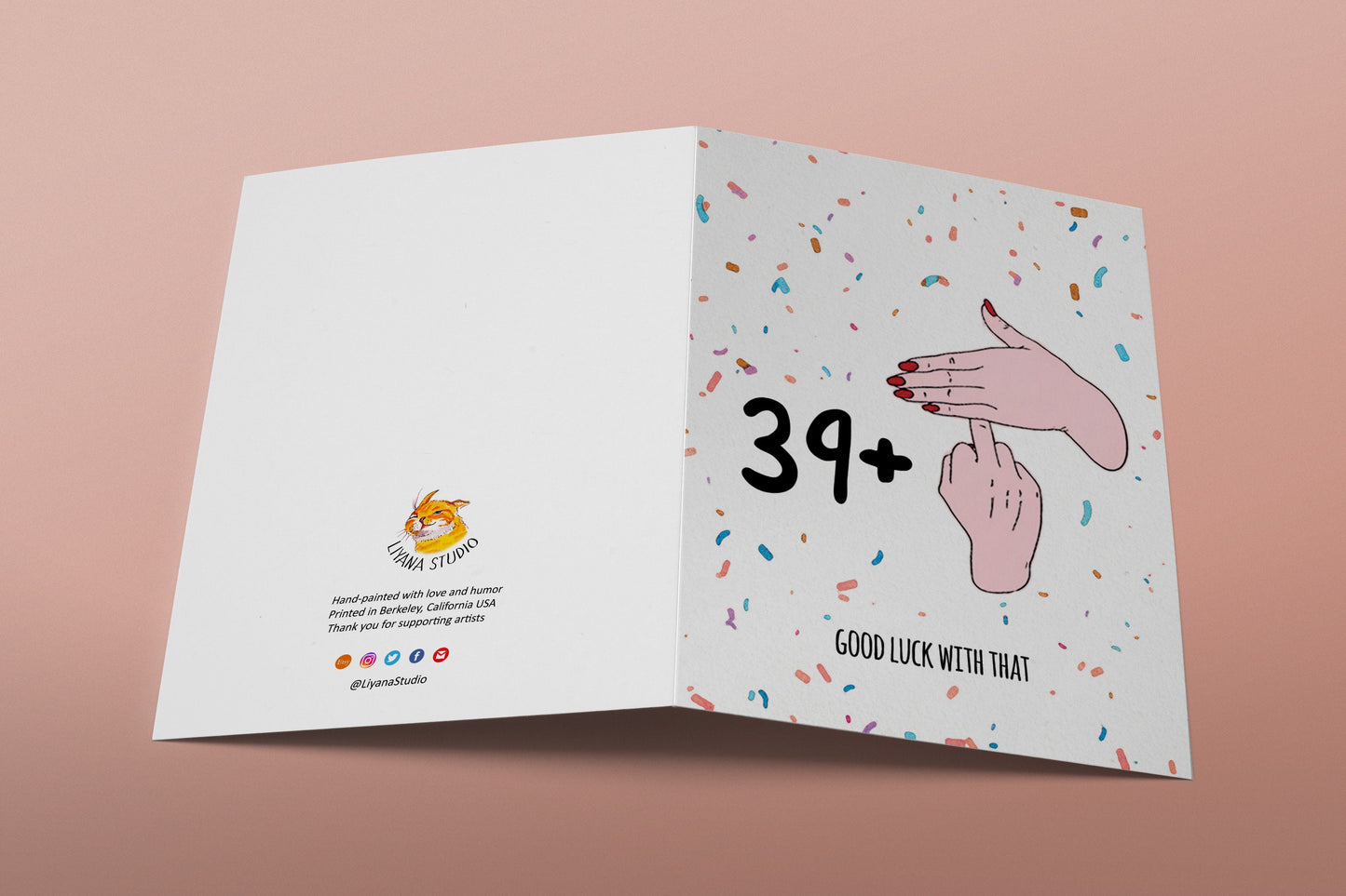 Offensive 40th birthday card, Funny Birthday Cards For Best Friends, Rude Forty Bday Cards For Her, Happy Birthday Of 40 Middle Finger Swear