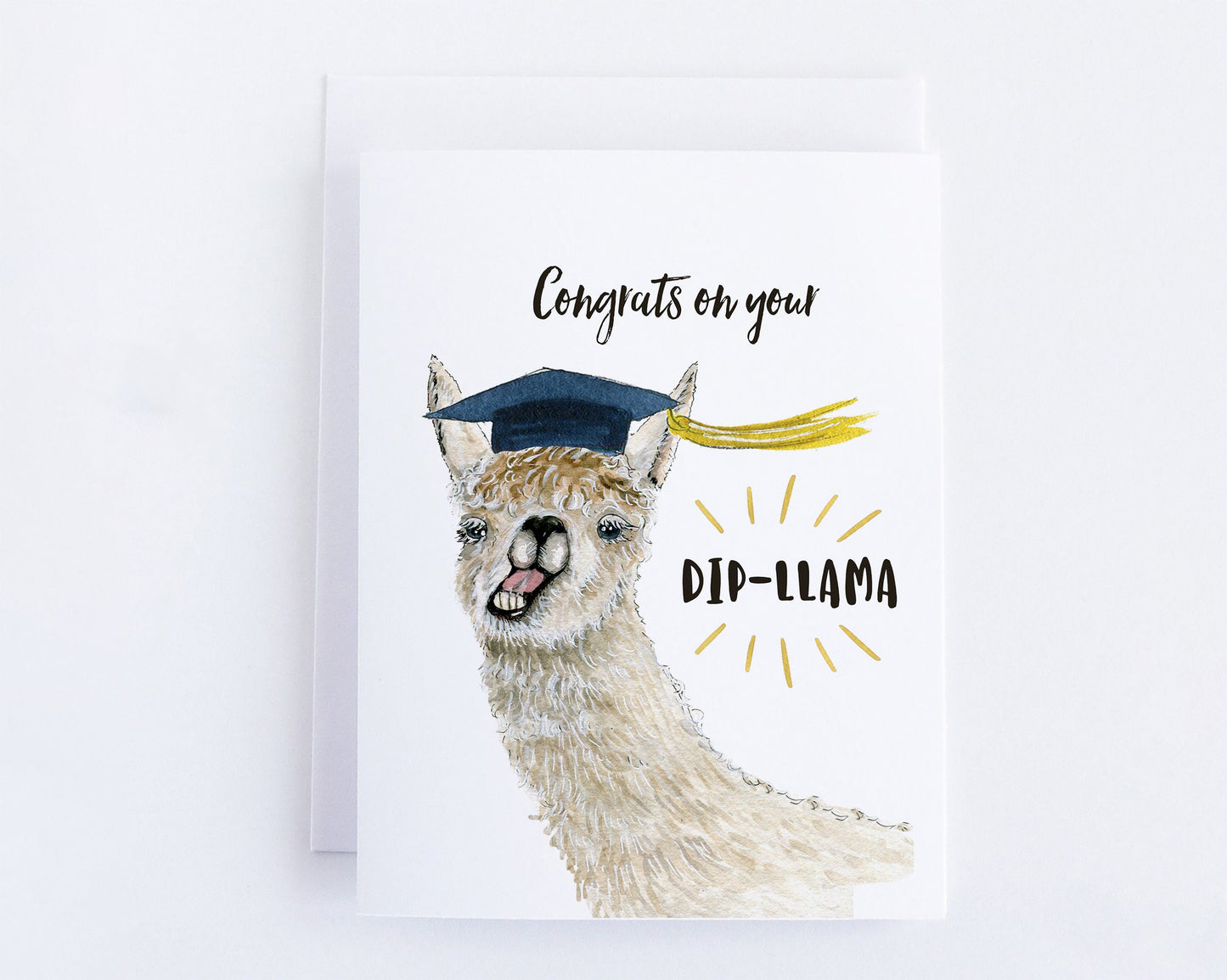 Funny Llama Card For Best Friend BFF Thinking Of You Card