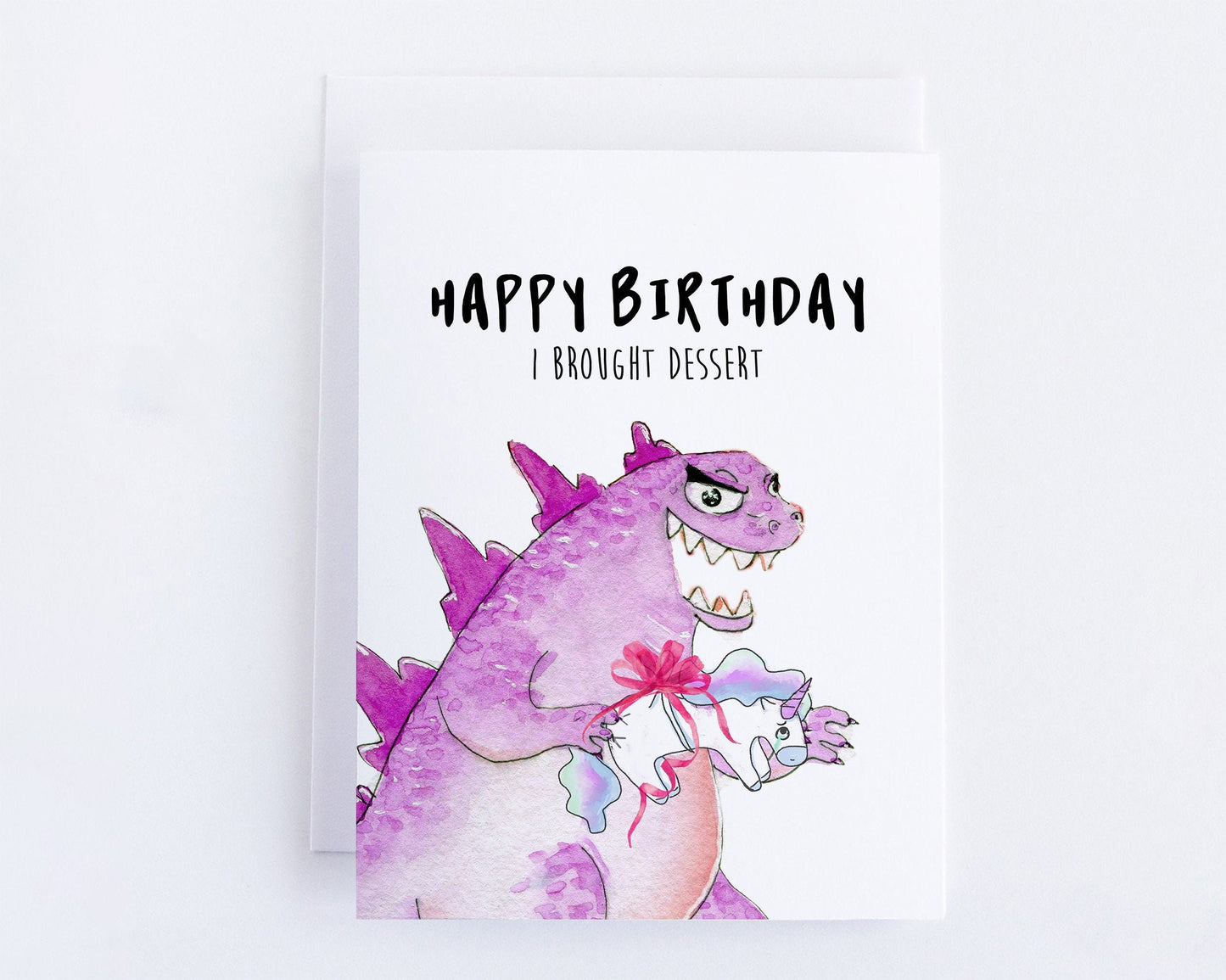 Godzilla Birthday Card Funny Unicorn Birthday Gifts