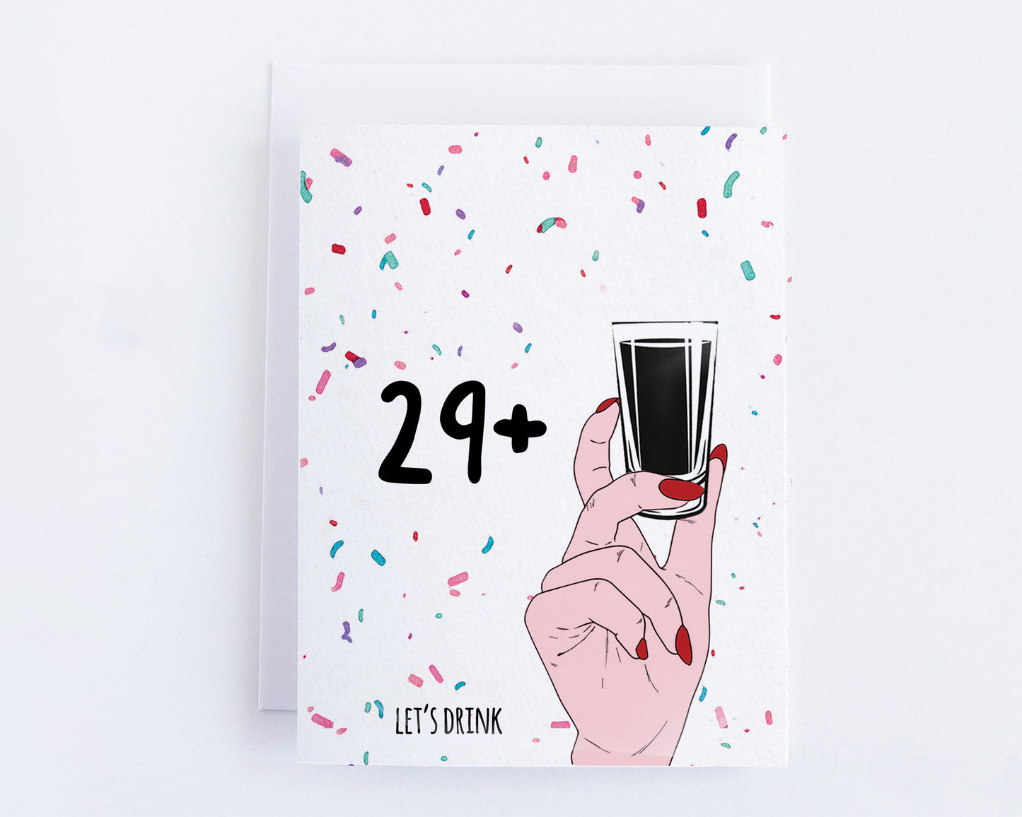 Offensive 30th Birthday Card For Her, Absolute Fabulous Middle Finger Nail Polish Feminist Gift