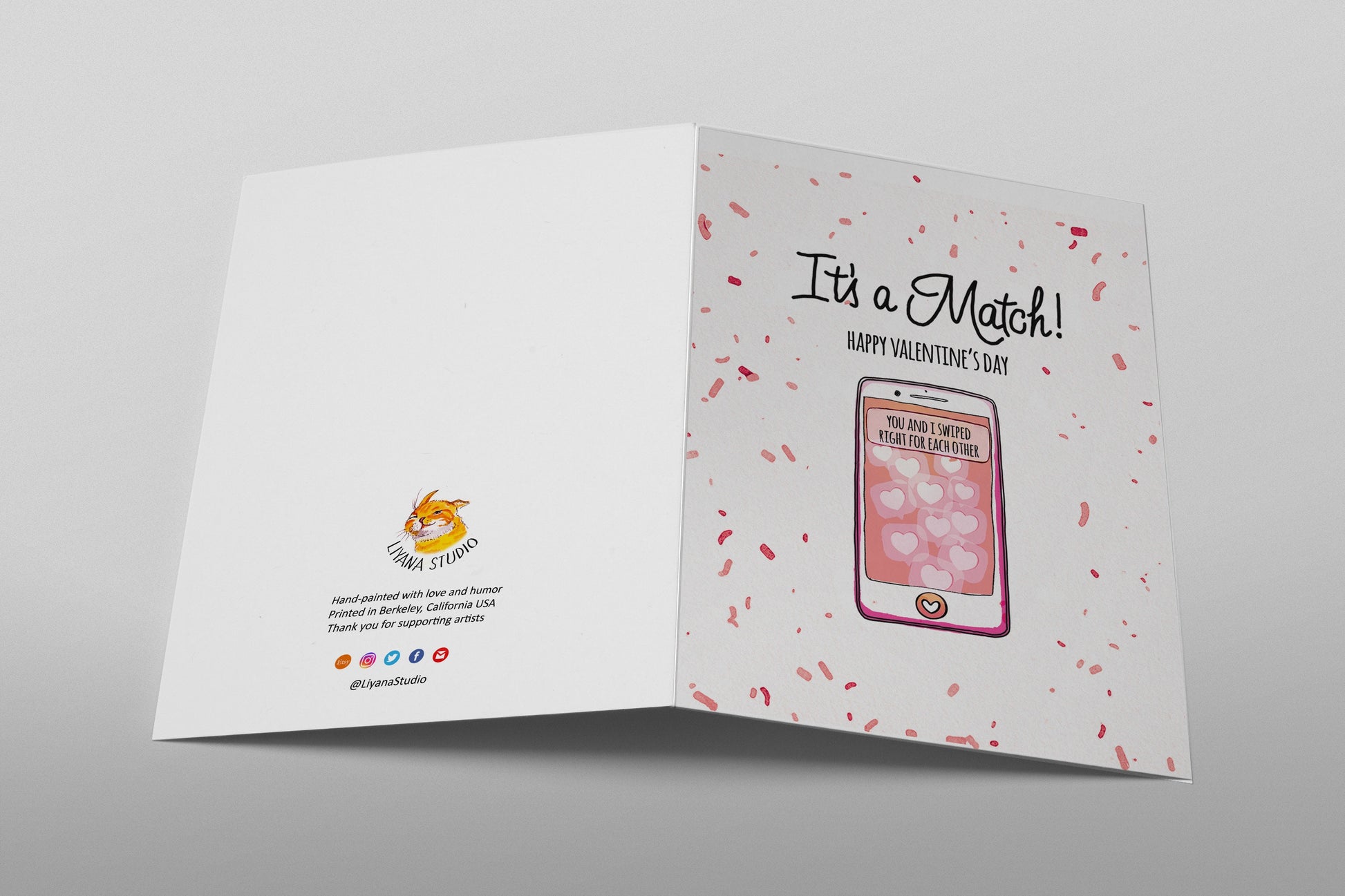 Funny Valentines Day Card For Boyfriend - Online Dating Card - Funny Anniversary Card For Boyfriend - It's A Match Swipe Right For You