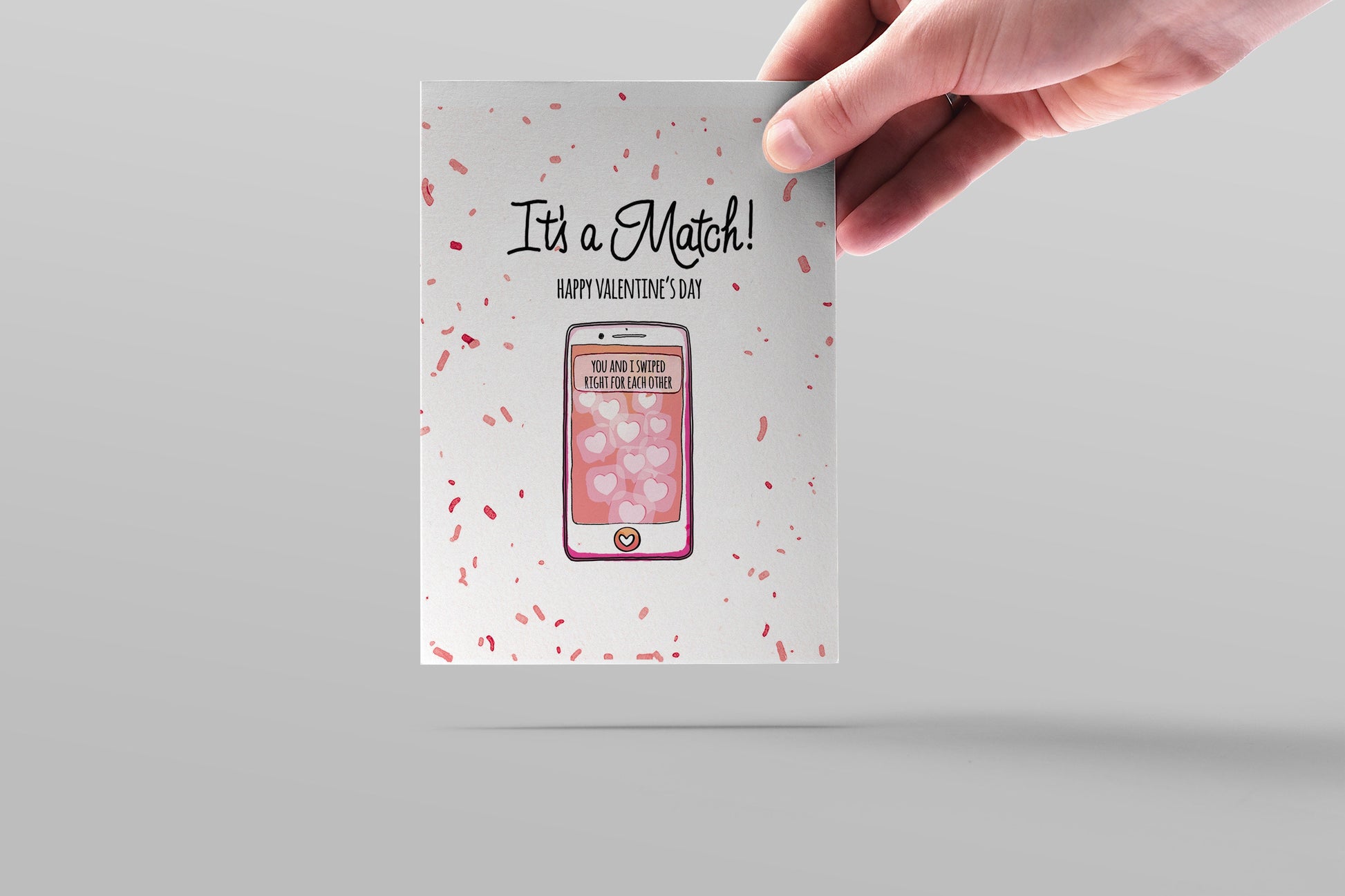 Funny Valentines Day Card For Boyfriend - Online Dating Card - Funny Anniversary Card For Boyfriend - It's A Match Swipe Right For You