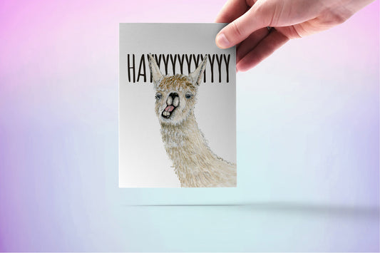 Funny Llama Card For Best Friend BFF Thinking Of You Card