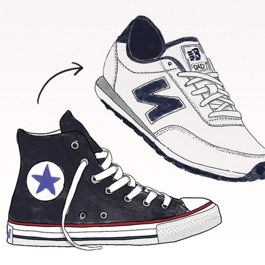 Dad Shoes Funny Birthday Cards For Dad - 30th Birthday 40th Birthday Card For Friends