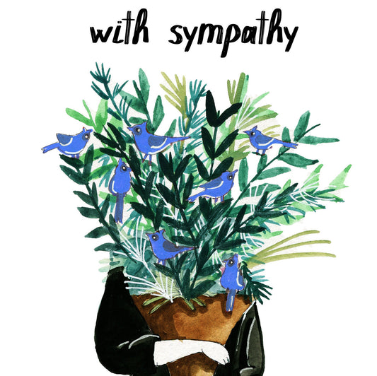 Flowers Sympathy Card - Thinking of You Card - There Are No Words