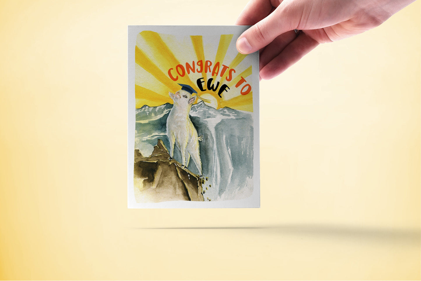 Smug Goat Graduation Cards Funny - Congratulations Card For Class Of 2022 -