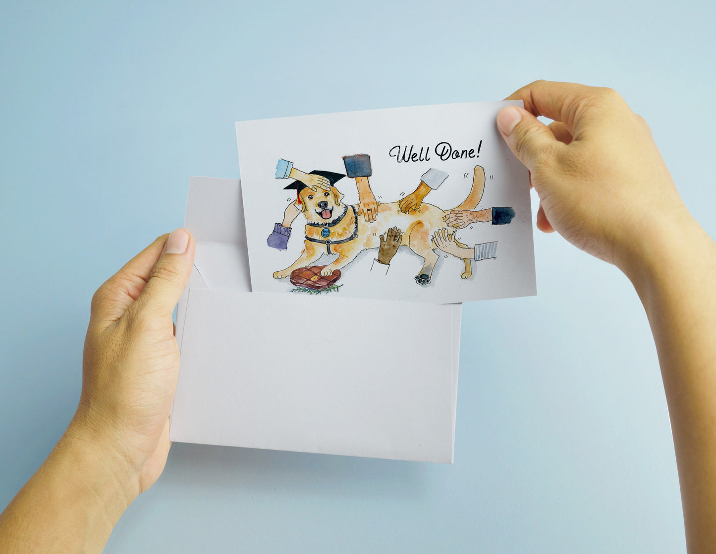 Labrador Dog Graduation Cards Funny - Steak Well Done Grads Congratulations Cards