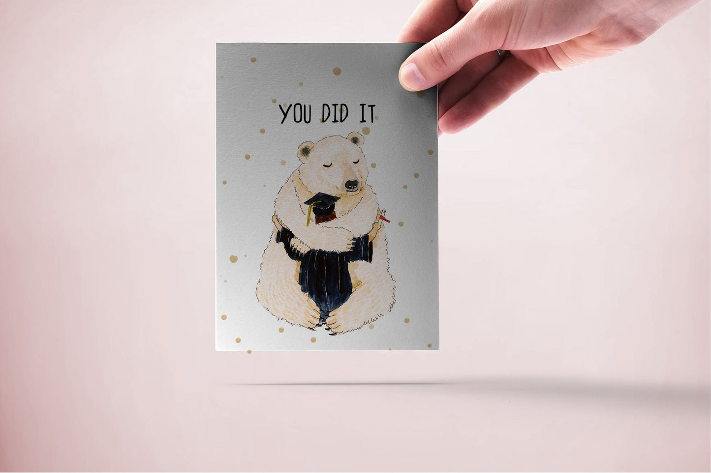 Polar Bear Graduation Cards 2022 - You Did It Bear Hug Congratulations Cards