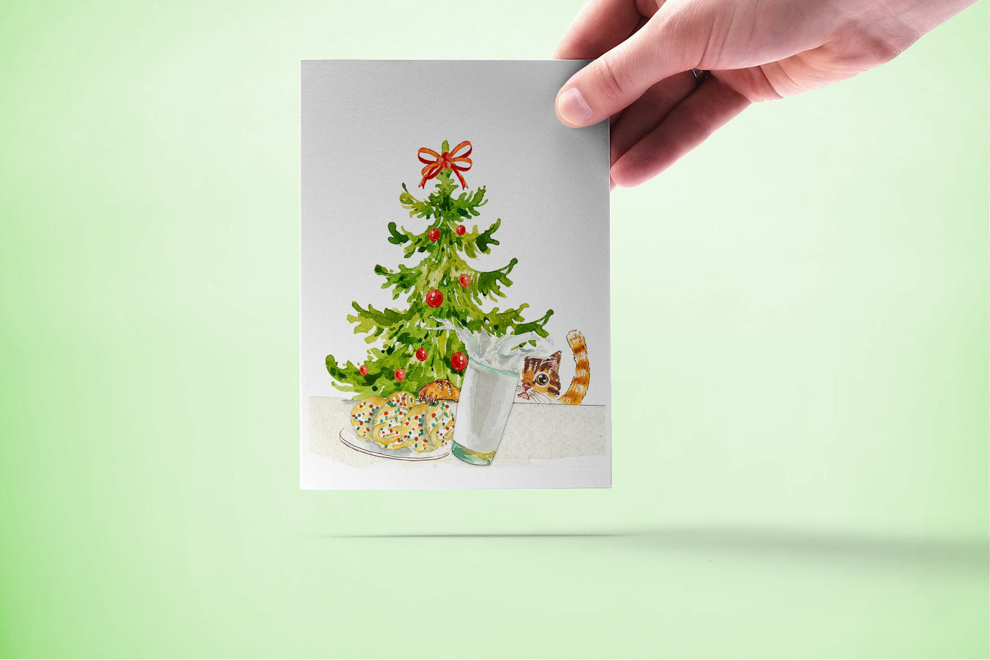 Naughty Cat Christmas Cards - Xmas Gift For Cat Mom