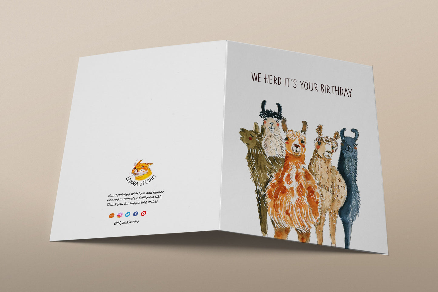 Funny Birthday Cards - llama Birthday Card For Friends, Alpaca Birthday Card Funny, Custom Birthday Card Personalized Gifts