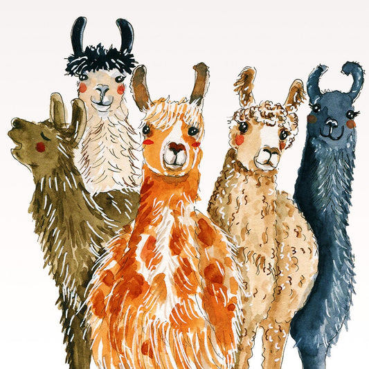 Funny Birthday Cards - llama Birthday Card For Friends, Alpaca Birthday Card Funny, Custom Birthday Card Personalized Gifts