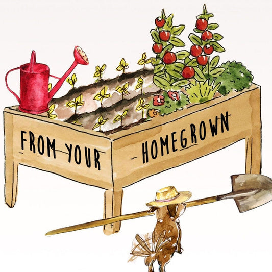 Gardening Mothers Day Card From Daughter - You Raised Me Well From Your Homegrown - Gardener Mom Gifts