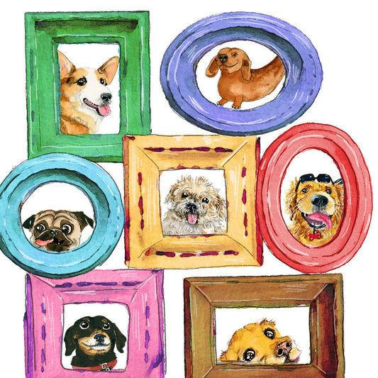 Dog Anniversary Card Funny - Dog Dad Gifts Fathers Day Cards For Him - I Love You More Than Dogs