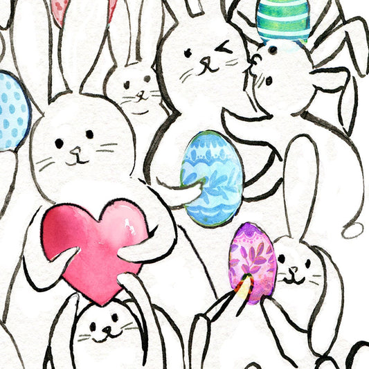 Funny Easter Cards For Kids - Watercolor Egg Easter Gifts For Granddaughter