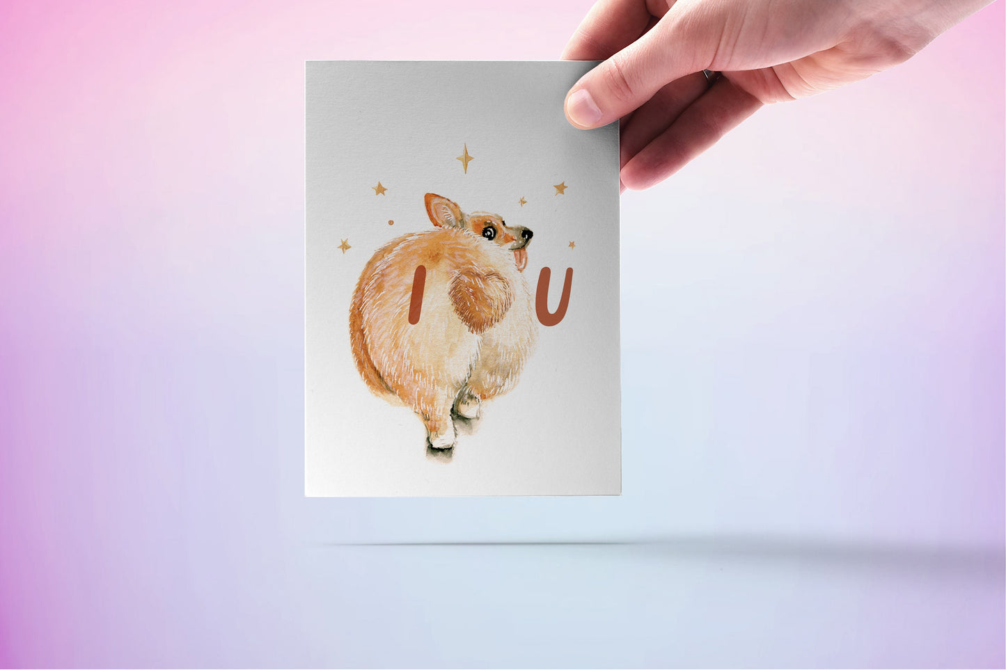 Corgi Valentines Day Card For Him - I Love You Card For Girlfriend - Cute Dog Lover Anniversary Card For Husband