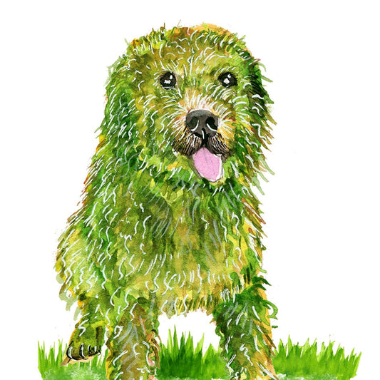 Greener Lawn Dog Dad Card - Happy Father's Day Card Funny - Unique Fathers Day Gift From Son