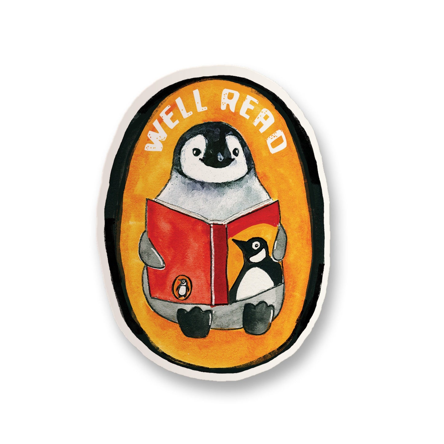 Book Stickers - Well Read Baby Penguin Stickers For Readers - Funny Waterproof Stickers For Bookish Gifts