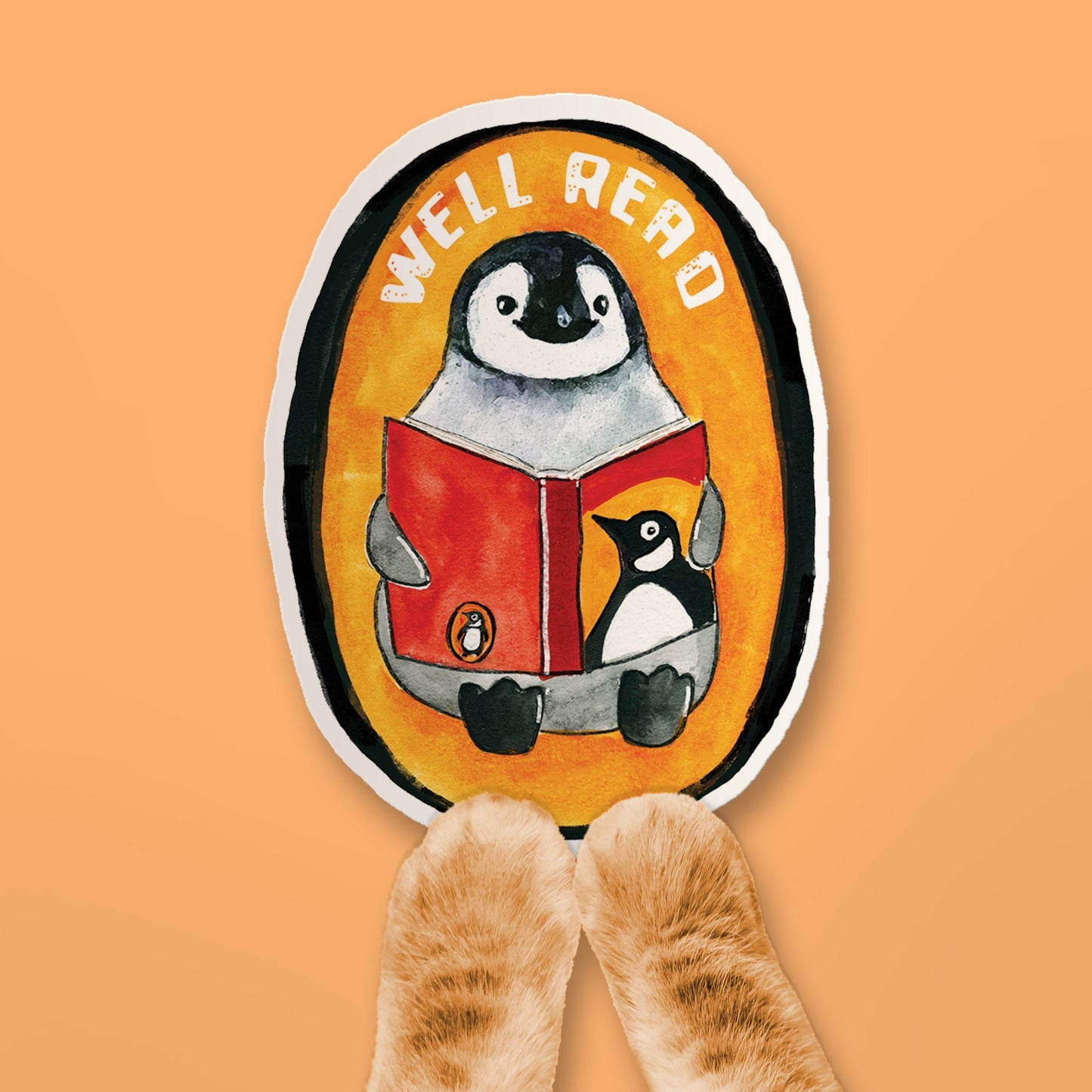 Book Stickers - Well Read Baby Penguin Stickers For Readers - Funny Waterproof Stickers For Bookish Gifts