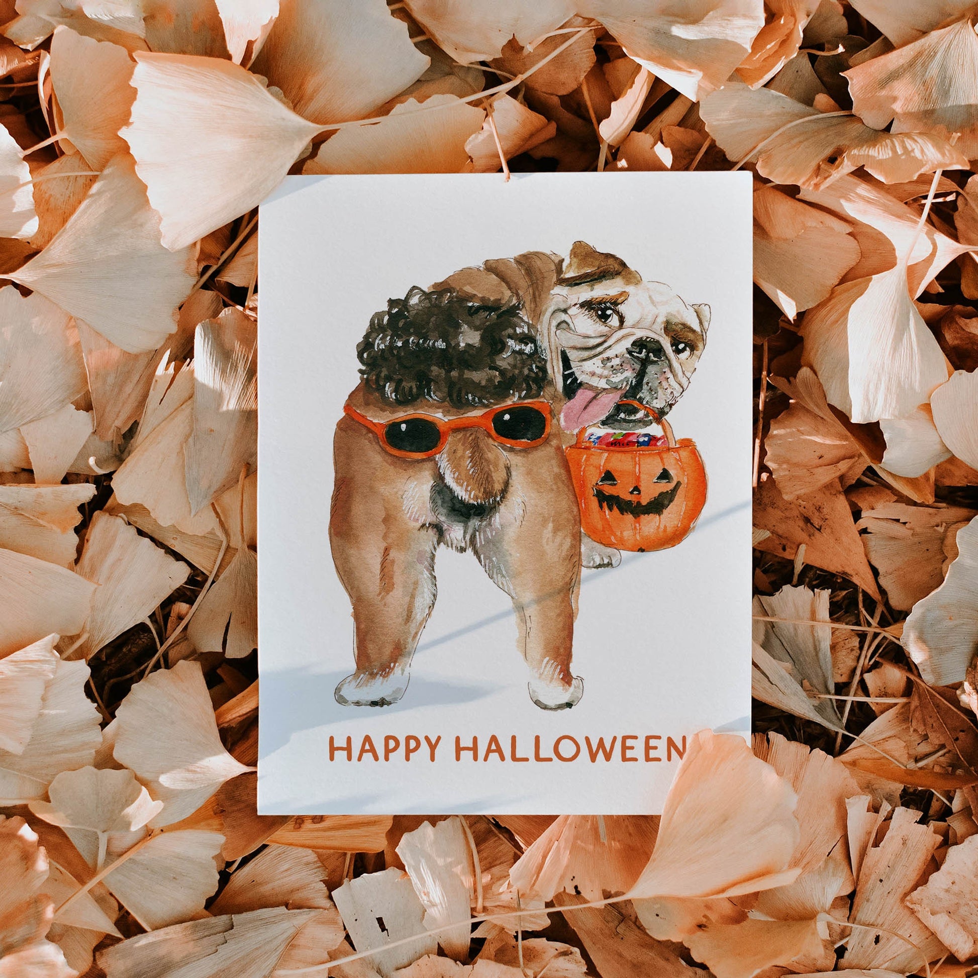 Bulldog Halloween Cards Funny - Halloween Costumes Bull Dog Lover Gift For Dog Mom