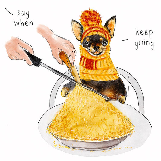 Cheese Chihuahua Dog Valentine Card For Him - Cheesy Funny Love Card For Husband - Funny Greeting Cards handmade By Liyana Studio