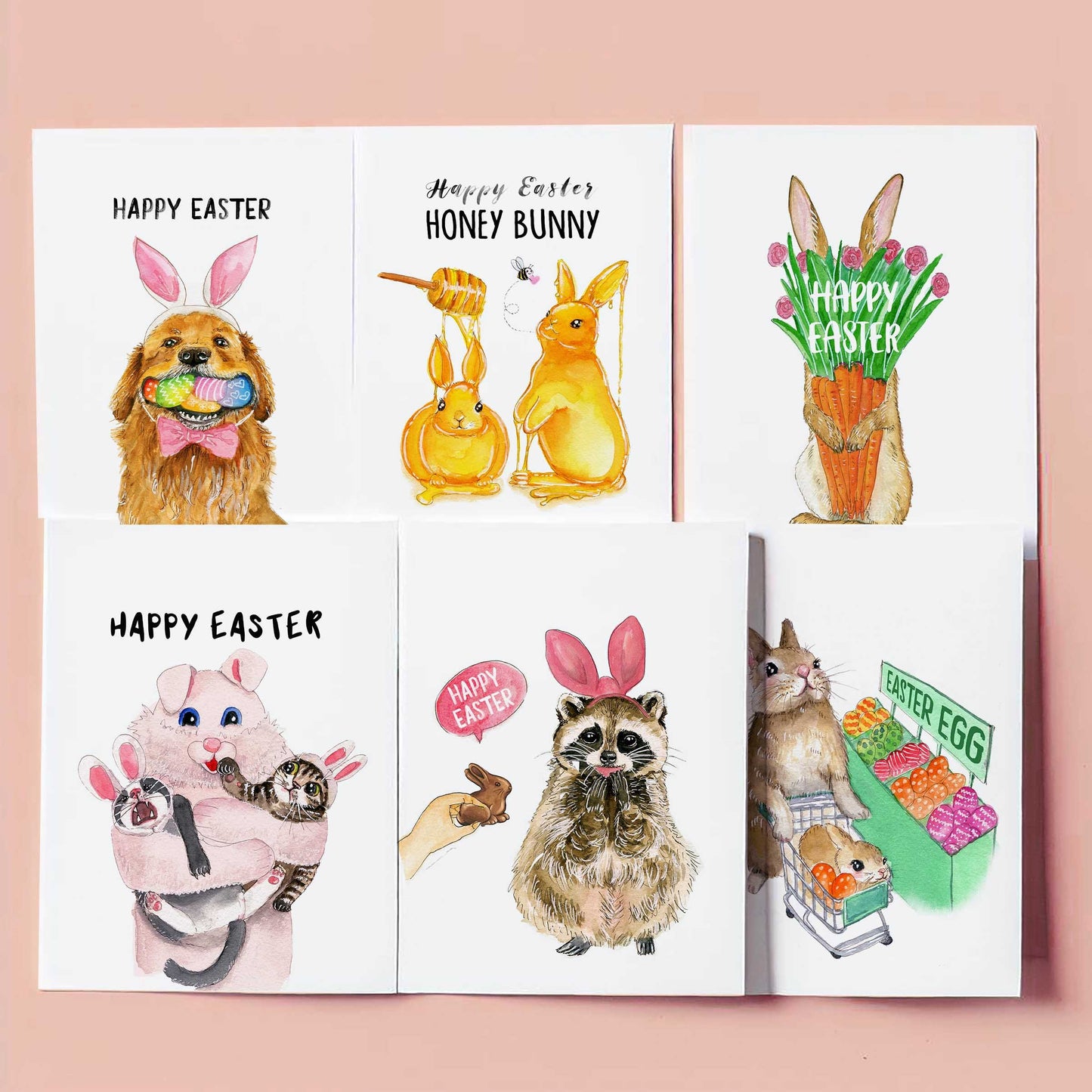 Lucky Clovers Horse Good Luck Card For Friends - Four Leaf Shamrock Cards For Horse Lovers - Saint Patrick's Day Card For Her