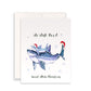 Great White Shark Funny Christmas Card
