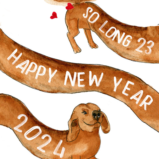 So Long New Year 2024 - Funny Holiday Card