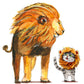 Lion Stepdad Fathers Day Card From Stepkid  Greeting & Note Cards