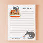 Cat Shit To Dos Notepad - Funny To do List  Notepad
