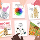 Cat Mom Funny Mother's Day Card From The Cat - Cat Lover Gift Happy Mother's Day Card Funny - Liyana Studio Handmade Greeting