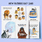 Lion Cat Stepdad Fathers Day Card From Stepkid - Cat Birthday Card For Bonus Dad Gift - Liyana Studio Greetings Handmade