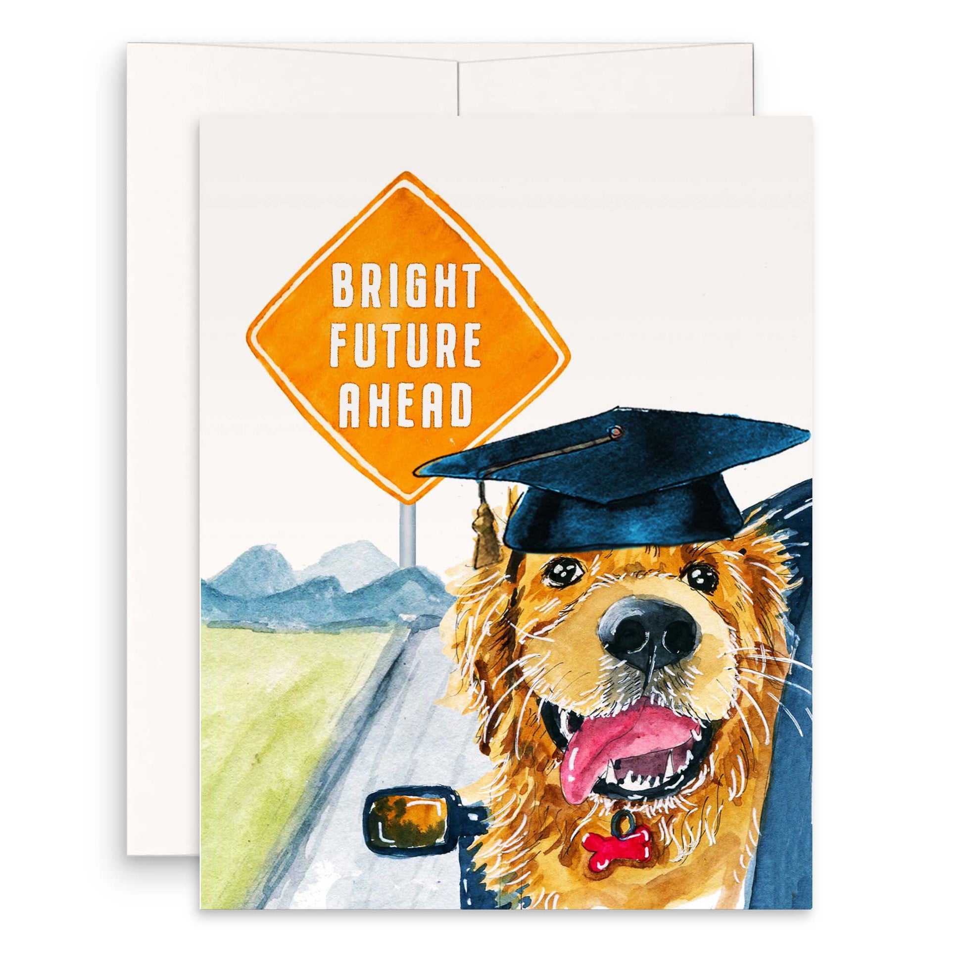 Funny Dog Graduation Cards For Class Of 2024 - Bright Future Ahead Road Trip Travel - Golden Retriever College Graduation Gift Liyana Studio Funny Dog Graduation Cards For Class Of 2024 - Bright Future Ahead Road Trip Travel - Golden Retriever College Graduation Gift Liyana Studio