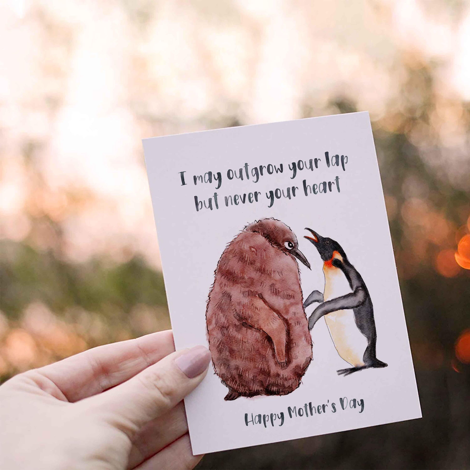 Adult Kid Funny Mother's Day Card From Son - Penguin Pesto Happy Mother's Day Card - Grandma Mothers Day Gift From Grandson Granddaughter