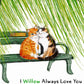 Willow 9th Anniversary Card For Husband - I Willow Always Love You 9th Anniversary Gift for Men - Cute Cat Love Card For Her - Liyana Studio