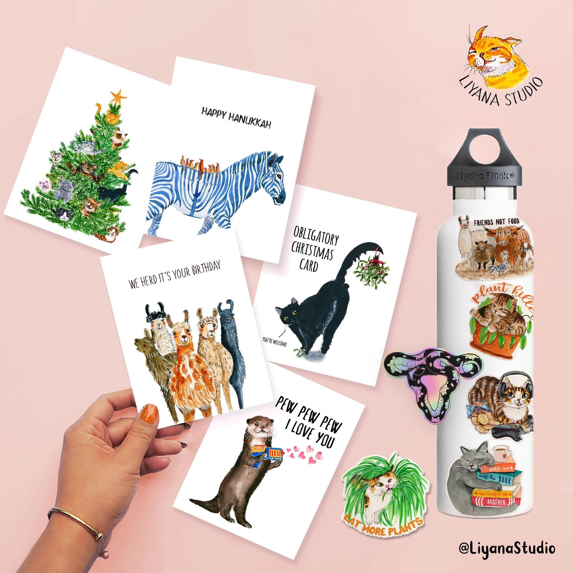 Grocery Bag Tuxedo Cat Sticker - You Make Me Smile Positive Sticker For Cat Lovers - Kindness Vinyl Sticker Waterproof - Liyana Studio