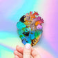 Heart Full of Cats Sticker - Holographic Cat Sticker For Cat Lover Gift -