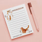 Cat Responsibilities Notepad - Cute To do List Note Pad - Funny Memo Pad Stationery Gift For Cat Lover - Handmade By Liyana Studio Greetings