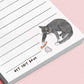 Cat Shit To Dos Notepad - Funny To do List Note Pad - Cute Memo Pad Stationery Gift For Cat Lover - Handmade By Liyana Studio Greetings