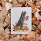 Autumn Leave Racoon Card For Girlfriend – Fall Just Hit Different - Funny Raccoon Happy Thanksgiving Cards – Cute Fall Gift Holiday Greeting