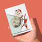 Cat vs Elf Christmas Card Funny – Nice Until Proven Naughty Holiday Card for Cat Lovers – Stocking Stuffer - Handmade Greeting Liyana Studio