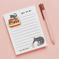 Cat Shit To Dos Notepad - Funny To do List Note Pad - Cute Memo Pad Stationery Gift For Cat Lover - Handmade By Liyana Studio Greetings