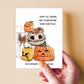 Old Pumpkins – Purr-anormal Cat-ivities Blurry Cat Zoomies – Cute Fall Gift for Cat Lovers – Holiday Greeting