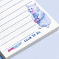 Killing The List Cat Notepad - Funny To do List Note Pad - Cute Memo Pad Stationery Gifts For True Crime Cat Lover - Handmade Liyana Studio